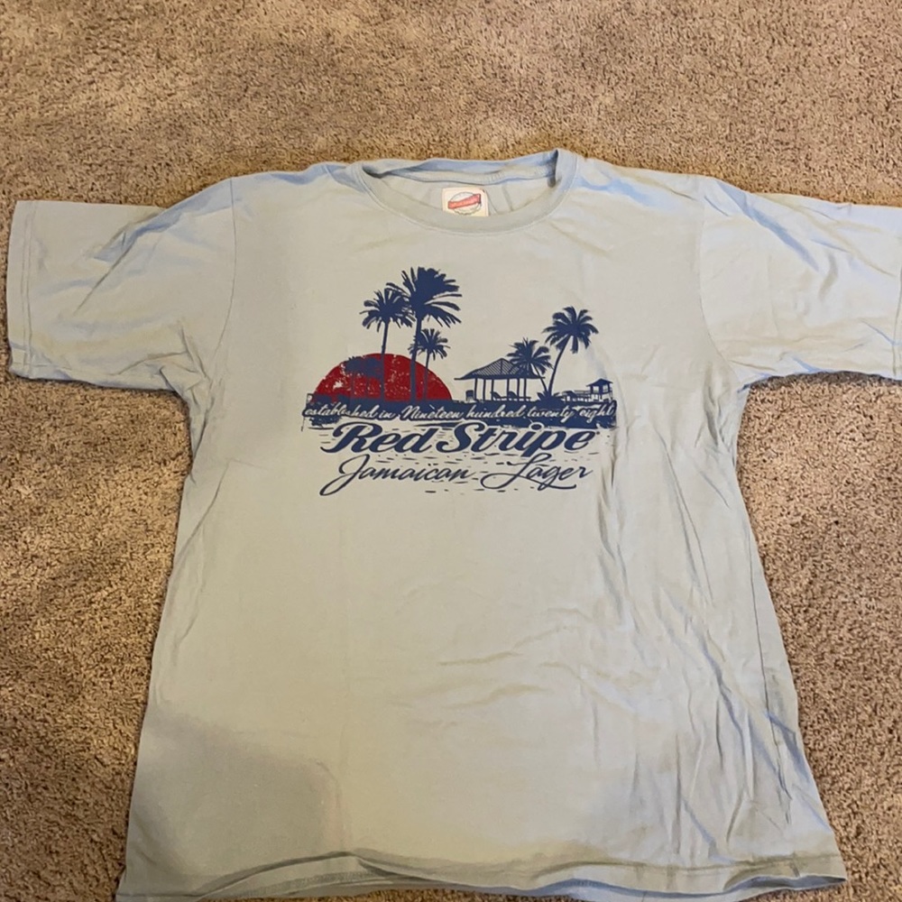 Men’s Jamaica Red Stripe T-shirt - XXL
